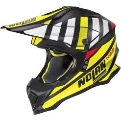 Cross Enduro Motorradhelm Nolan N53 CLIFFJUMPER 075 Matt Schwarz Gelb