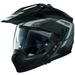 Crossover Motorradhelm ON-OFF NOLAN N70.2x Grandes Alpes N-Com 021 Matt Schwarz