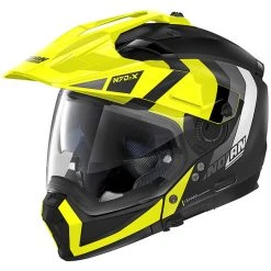 CrossOver On-Off Motorradhelm Nolan N70.2x DECURIO N-Com 030 Schwarz Matt Gelb