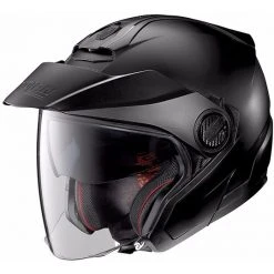 Doppel Visier Motorrad Helm Jet Nolan N40.5 Klassische N-com 010 Matt Black