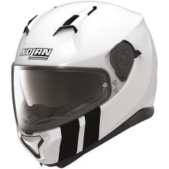 Integral Motorrad-Sturzhelm Nolan N87 N-Com Martz 027 Schwarz Glossy White