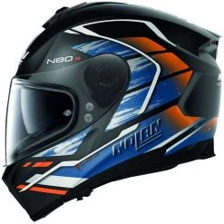 Integral Motorradhelm Nolan N80.8 THUNDERBOLT N-Com 030 Orange Blau Opak -Nolan Verkaufe integral motorradhelm nolan n80 8 thunderbolt n com 030 orange blau opak 133030