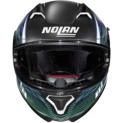 Integrierter Motorradhelm Nolan N87 SIOUX N-Com 107 Matt Schwarz Grün Blau -Nolan Verkaufe integrierter motorradhelm nolan n87 sioux n com 107 matt schwarz gruen blau 109601
