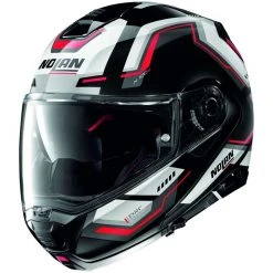 Modularer Motorradhelm Homologation P / J Nolan N100.5 UPWIND N-Com 061 Glossy Red