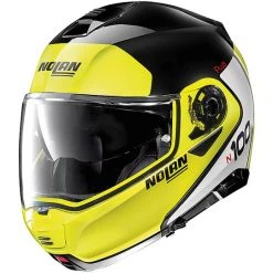 Modularer Motorradhelm P / J-geprüft Nolan N100.5 Plus DISTINCTIVE N-Com 028 Glossy Black Yellow