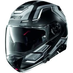Modularer Motorradhelm P / J Nolan N100.5 UPWIND N-Com 057 Homologation Mattgrau