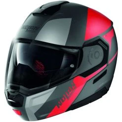 Modularer Motorradhelm P/J Nolan N90.3 Zulassung WILCO N-Com 029 Lava Matt Rot