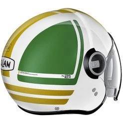Motorradhelm Jet Nolan N21 VISIER FLYBRIDGE 067 Weiß Metall Grün Rot -Nolan Verkaufe motorradhelm jet nolan n21 visier flybridge 067 weiss metall gruen rot 90045