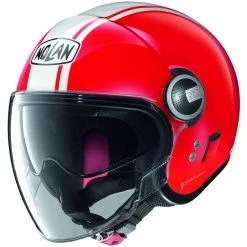 Motorradhelm Jet Nolan N21 VISOR DOLCE VITA 096 Corsa Rot