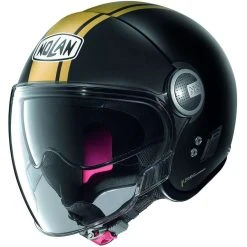 Motorradhelm Jet Nolan N21 VISOR DOLCE VITA 100 Matt Schwarz Gold