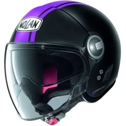 Motorradhelm Jet Nolan N21 VISOR DOLCE VITA 103 Matt Schwarz Lila