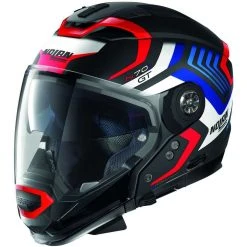 Nolan N70.2 Crossover Motorradhelm GT SPINNAKER N-Com 045 Schwarz Blau Rot Matt