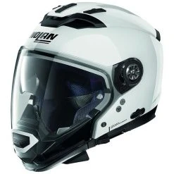 Nolan N70.2 ON-OFF Crossover Motorrad Helm GT Classic N-Com 005 Glänzend Weiß