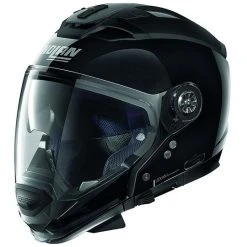 Nolan N70.2 ON-OFF Crossover Motorrad Helm GT Spezial N-Com 012 Poliert Schwarz