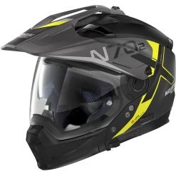 Nolan N70.2 X BUNGEE N-Com 036 Crossover Motorradhelm Matt Schwarz Gelb
