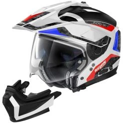 Nolan N70.2 X TORPEDO N-Com 045 Crossover Motorradhelm Weiß Blau Rot Glänzend -Nolan Verkaufe nolan n70 2 x torpedo n com 045 crossover motorradhelm weiss blau rot glaenzend 133120